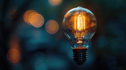 Wall Mural - light bulb new life light. generative ai