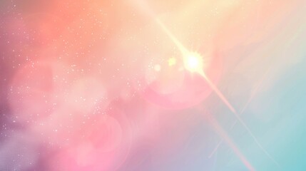 Poster - A pastel gradient background with a soft lens flare overlay, exuding a gentle and calming vibe.