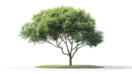 Tree green leaf transparent. Generative AI