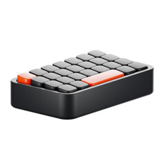 Fototapete - 3d rendering keyboard icon. Gadget and technology concept
