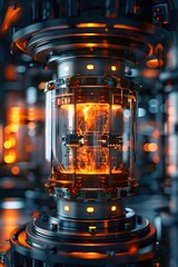 Poster - Experimental Fusion Reactor with Glowing Plasma Containment and Advanced Superconducting Coils