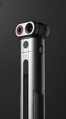 Sticker - Versatile Handheld Scanning Device with Ergonomic Design,Advanced Imaging Sensors,and Brushed Aluminum Finish