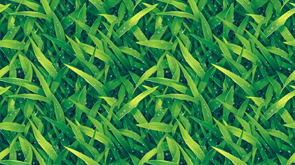 Close-up juicy seamless texture of 2D grass