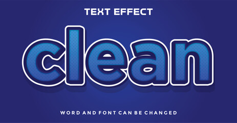 Wall Mural - Clean editable text effect