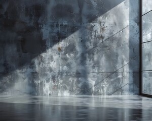 Poster - Minimalist Concrete Backdrop for Modern Product Presentation and Display Concept