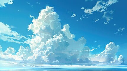 Wall Mural - Clouds drifting in the sky