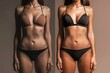 © Ева Поликарпова - Two women standing together, wearing bikinis and smiling at the camera