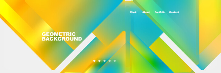 Triangle minimal web site page background design. Vector Illustration For Wallpaper, Banner, Background, Card, Book Illustration, landing page