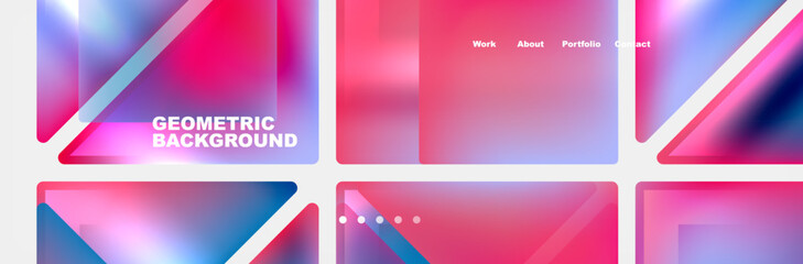 Triangle minimal web site page background design. Vector Illustration For Wallpaper, Banner, Background, Card, Book Illustration, landing page