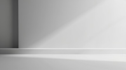 Poster - A minimalist image of a soft gray background with a gradient effect, adding depth and dimension to any design.