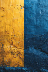 Poster - A vibrant gradient transitioning from deep blue to bright yellow,