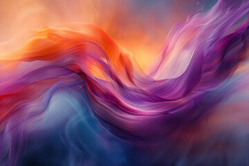 Leinwandbilder - Fluid and dynamic abstract forms creating a sense of motion and vibrancy,