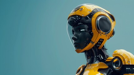 Poster - Futuristic Robot Designing Innovative Fashion and Stylish Clothing in a Digital Concept