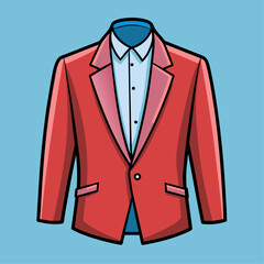 Wall Mural - Blazer cartoon vector clipart Illustration
