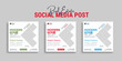 © Hemal Ahmed - Real estate social media post square web banner template. Furniture social media post templates. Suitable for web banners, advertising, house sale social media posts, web ads