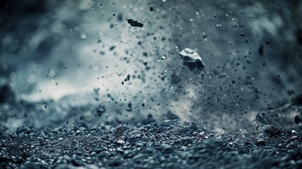 Wall Mural - volcanic ash being whipped around by powerful winds forming minitornadoes.