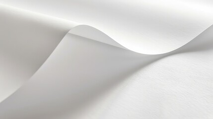 Poster - Illustrate a smooth, white paper texture with subtle shadows, perfect for a clean and minimalistic background.