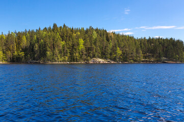 Wall Mural - The coast of Lake Ladoga