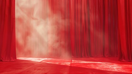 Poster - red backdrop concept
