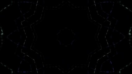 3D animation beautiful video colorful abstract bright light energy 4K of smooth lines waves glittering light effect on round shape in center, black background