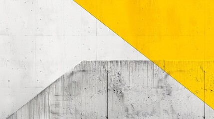 Poster - A minimalist graphic design featuring a bold yellow text on a clean white background.