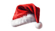 © Janis - Santa Claus Red Hat Isolated on White Transparent Background. Christmas Holidays. Generative AI