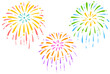 © harako - 打ち上げ花火のイラスト　カラー