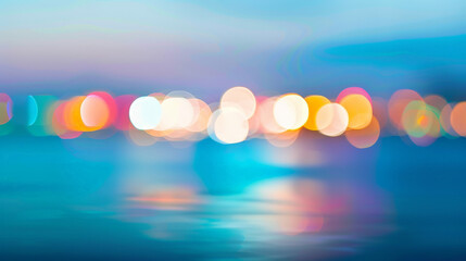 Wall Mural - abstract blur light on sea clear water