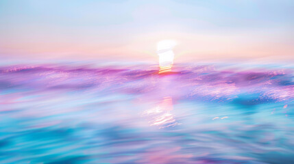 Wall Mural - abstract blur light on sea clear water