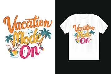 Summer t-shirt design, summer vacation t shirt design, beach vacation. Tropical summer