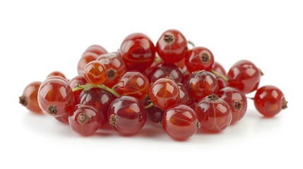 Wall Mural - Red currants are tart, red berries often used in jams and desserts. 