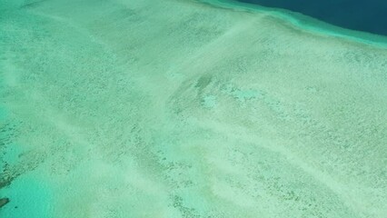 Poster - Amazing aerial view of Great Barrier Reef nature designs. Whitsundays. Queensland, Australia