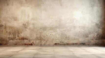 Wall Mural - Empty Room Showcases Weathered Texture with Abstract Background