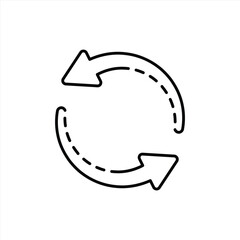 Fototapete - circle arrow icon. rotation arrow, refresh, reload, load, circular arrow icon. vector illustration