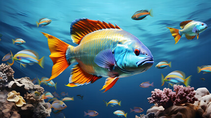 Wall Mural - fish in the sea