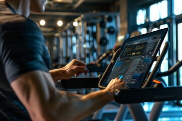 Fitness Tech: Creating Custom Workout Plans with AI on Tablet at the Gym