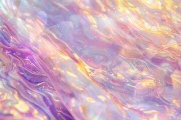 Aufkleber - A close-up shot of a mixture of purple and yellow liquids, great for science, chemistry or chemical reaction demonstrations