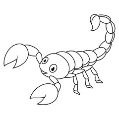 Sticker - scorpion icon cartoon