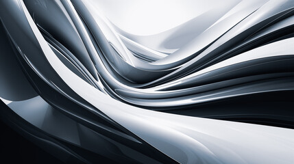 Wall Mural - black and white abstract dynamic background