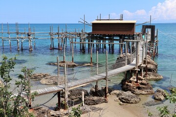 Wall Mural - Vasto Marina - Trabocco Trave sui resti del porto romano