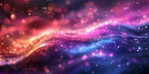 Sticker - Shiny wave background with colorful lights in purple pink and blue hues. Concept Shiny Wave Background, Colorful Lights, Purple Hues, Pink Tones, Blue Shades