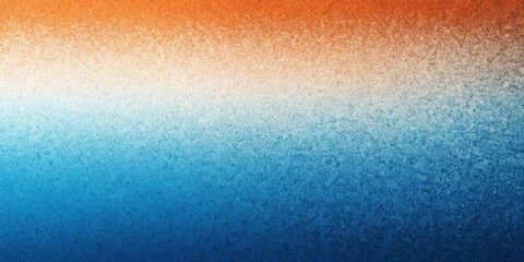 Blue orange white grainy gradient abstract background, noise texture effect, poster header banner design.