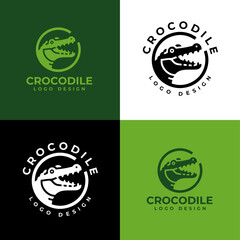 Wall Mural - Crocodile Logo Vector, Crocodile head logo, Alligator logo Illustration Alligator head logo vector design for strong business identity