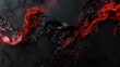 © Classy designs - A black and red background with red and black water and fire