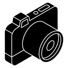 Canvas Print - Modern design icon of camera