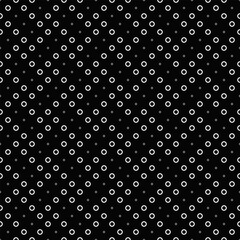 Poster - Black and white circle pattern background - monochrome vector graphic