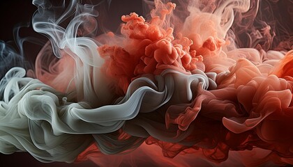 Wall Mural - red smoke