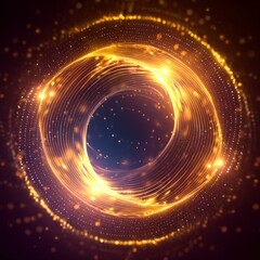Wall Mural - abstract background. luminous swirling. elegant glowing circle. sparking particle. space tunnel. glo