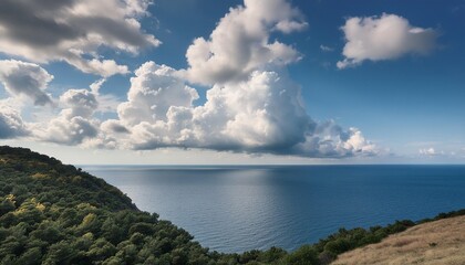 Poster - beautiful cloudscape over the sea