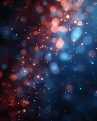Poster - beautiful abstract bokeh background with multicolored lights creating a festive and dreamy atmospher
